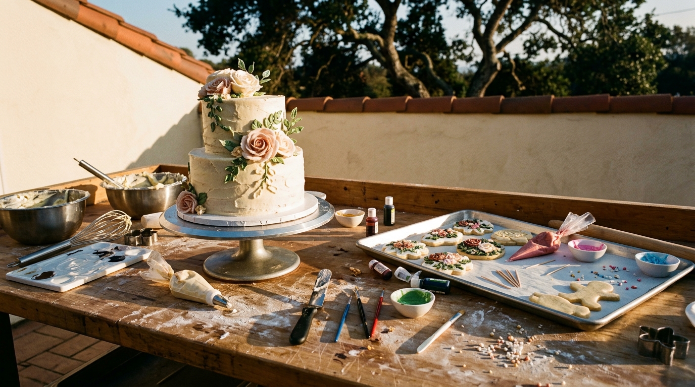 Floral buttercream — Piped flowers