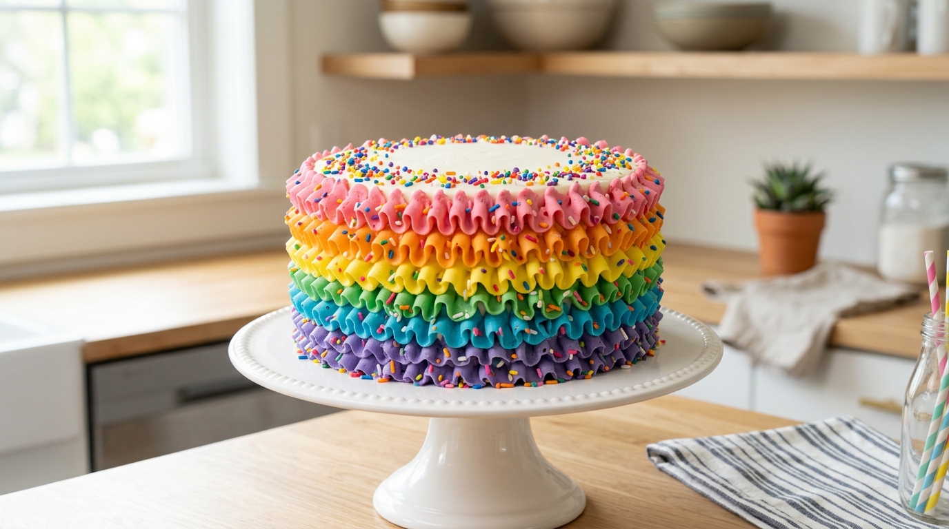Kids' cakes — Ruffles and sprinkles