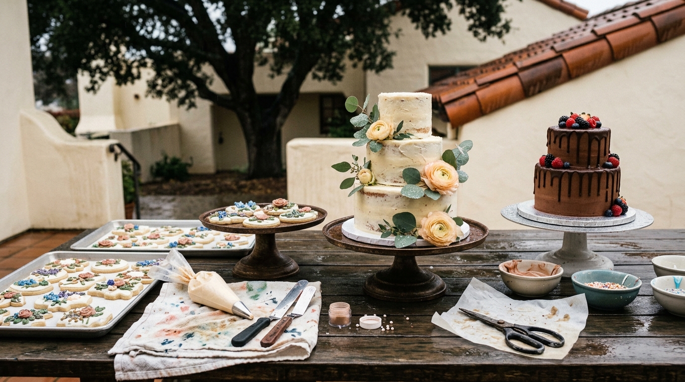 Cakes and cookies — Celebration table